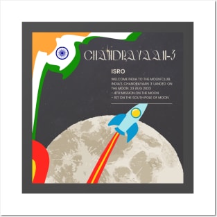 Indian moon mission Posters and Art